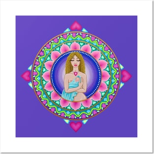 Mother and Child Mandala Posters and Art